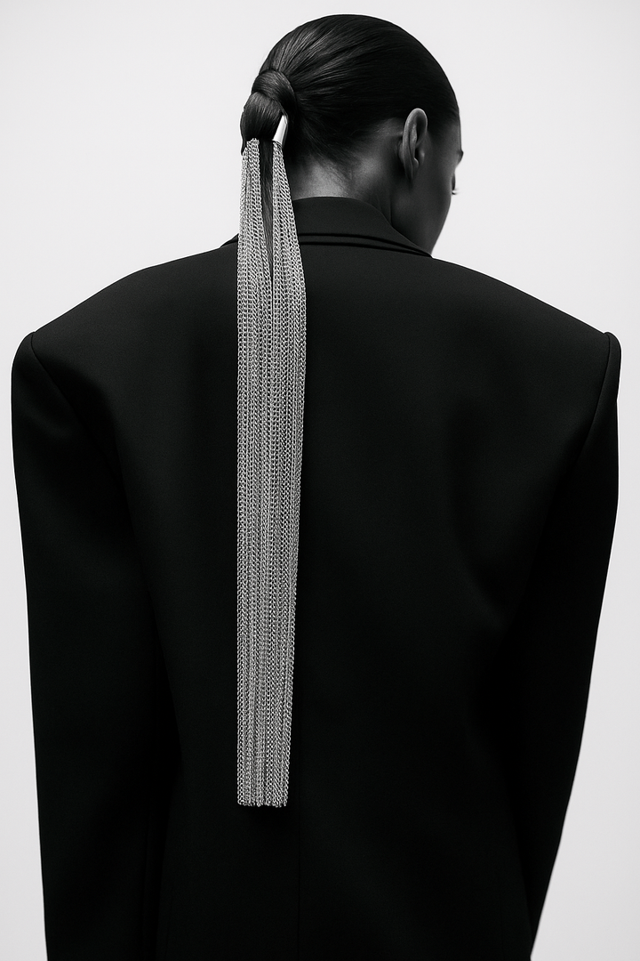 Silver Chain Hairpiece