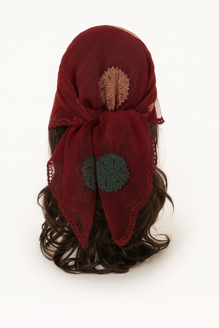 Embroidered Head Scarf