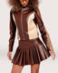 Leather Brown Skirt