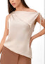 Aria Blouse - in Beige