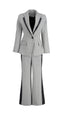 Shadow-Trim Wool Suit