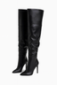 Black Knee-high Leather Boots
