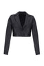 Wild Black Leather Blazer