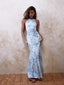 Isla Dress - Blue&White