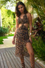 Cheetah Ruffled Dress